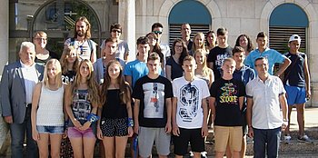 Gelebte Partnerschaft: Gruppenbild der franz�sischen, polnischen und deutschen Jugendlichen mit ihren Betreuern. Foto: privat<br />
