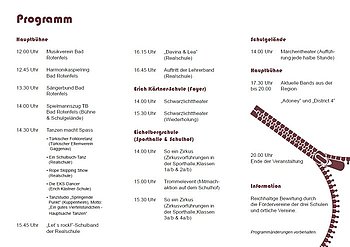 Festprogramm