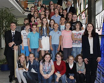 Die Preistr�ger des 63. Europ�ischen Wettbewerbs im Gruppenbild. Foto: StVw