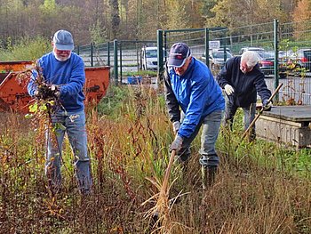 Unser Bild entstand vergangenes Jahr bei der B�rgeraktion am Waldseebad. Foto: StVw<br />
