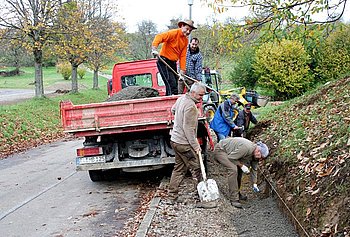 Auch in Oberweier wurde vergangenes Jahr kr�ftig mitangepackt. Foto: StVw