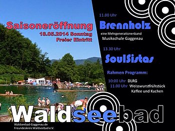 Plakat Er�ffnung Waldseebad