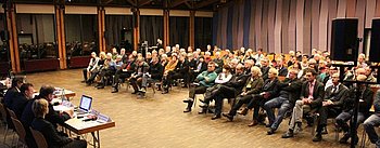Die B�rgerinformationsveranstaltung stie� auf eine starke Resonanz. Foto: StVw