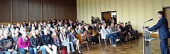 Zahlreiche G�ste nahmen am Neub�rgerempfang teil. Foto: StVw<br />
