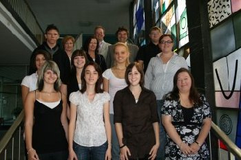 Willkommen im Rathaus wurden diese jungen Menschen geheien. Sie beginnen im September hier eine Ausbildung.