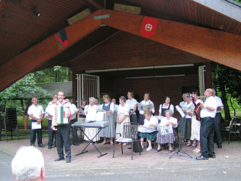Kurkonzert der Singgruppe am 09.08.2009