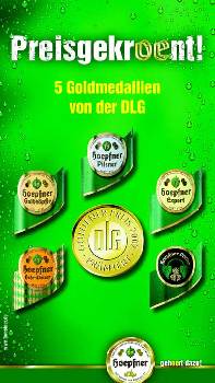 5 Hoepfner Biere bekommen Gold in 2007 