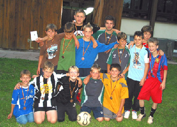 D-Jugend Abschluss auf dem Sportplatz am 7.07.2007