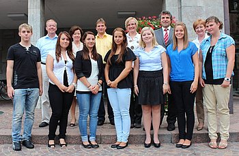 Sieben Nachwuchskr�fte beginnen im September ihre Ausbildung bei der Stadt Gaggenau und den Stadtwerken. Foto: StVw<br />

