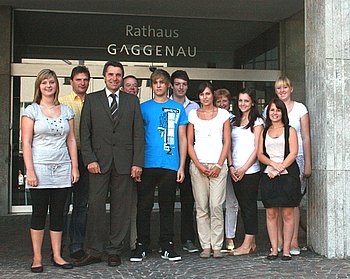 Sieben neue Auszubildende beginnen im September ihre Ausbildung bei der Stadt Gaggenau. Foto: StvW