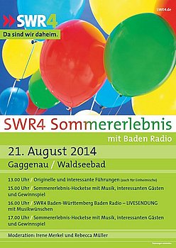 Plakat SWR4 Sommererlebnis im Waldseebad
