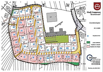 Grundst�cksplan Brunnenrain