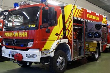 Der neue Feuerwehrr�stwagen