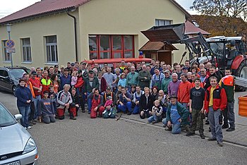 Vorbildhaft stark war die Beteiligung an �Gaggenau r�umt auf� vor einem Jahr in Freiolsheim. Foto: StVw<br />
