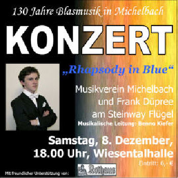 Flyer zum Konzert am 8. November 07 in Michelbach