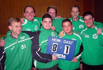 Die SVM Tischtennis Mannschaft wird am 2. April 2008 vorzeitig Meister ihrer Spielklasse