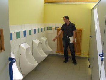 Auf neuestem Stand: die Toilettenanlagen der Merkurschule in Gaggenau-Ottenau.<br />
