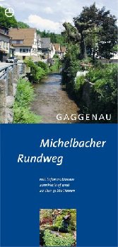 Flyer Michelbacher Rundweg mit Informationen zum Verlauf und zu den 31 Stationen.