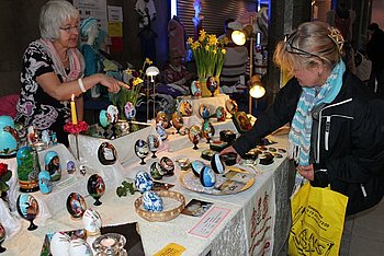 Kunstvolle Unikate werden beim �Gaggenauer Ostermarkt� angeboten. Foto: StVw