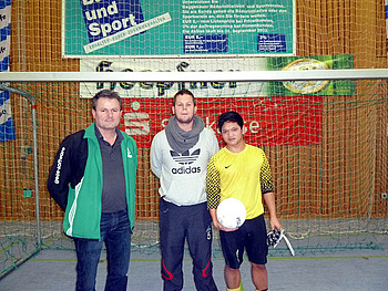 Marc Karcher (Mitte) zusammen mit Ian Ripalda (Rechts)  und Reiner Rieger