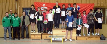 Siegerehrung Tischtennis Stadtmeisterschaften