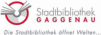 Gezeigt wird das Logo der Stadtbibliothek Gaggenau