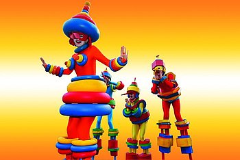 Das Zebra-Stelzentheater wird mit seinen phantasievollen Kost�men durch die Gaggenauer Innenstadt spazieren. Foto: privat