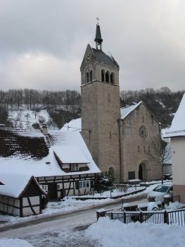 Sulzbach im Winter bei Schnee.