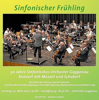 Hinweis auf die Veranstaltung Sinfonischer Fr�hling als Plakat
