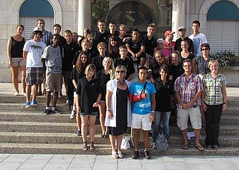 Im Rahmen der trinationalen Jugendwoche trafen sich 23 Jugendliche aus vier L�ndern in Annemasse zum interkulturellen Austausch. Foto: StVw