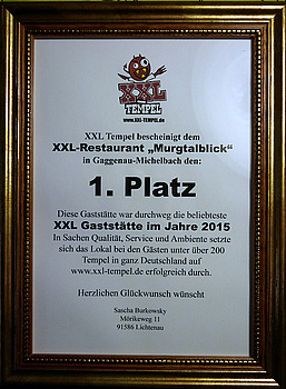 XXL Auszeichnung 2015 