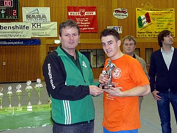 Thorsten Kratzmann vom FC Obertsrot wurde bester Spieler bei den 24. Murgtalmeisterschaften