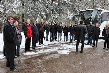 Schnee gestaltete die Fahrt zum Brandenkopf geradezu abenteuerlich. Foto: StVw<br />
