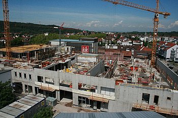 Das Baugel�nde des Murgtal-Centers