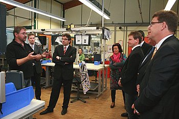 OB Christof Florus zu Besuch in den Murgtalwerkst�tten