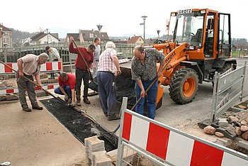 arbeiten an der bedarfsampel ottenauer hauptstra�e