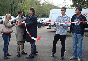 Bahn frei f�r alle Nutzer der neuen Skateranlage beim Traischbach. Foto: StVw