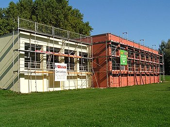 Die rundumerneuerte Sporthalle der Hebelschule