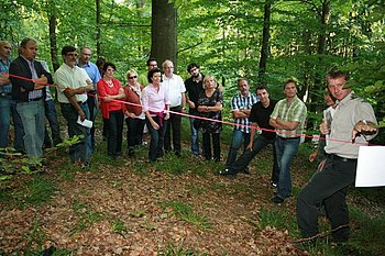 gemeinder�te bei der waldbegehung