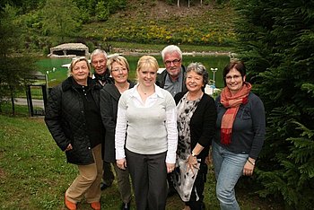 Das ist er: der neu gew�hlte Vorstand des gerade aus der Taufe gehobenen Freundeskreises Waldseebad. Foto: StVw