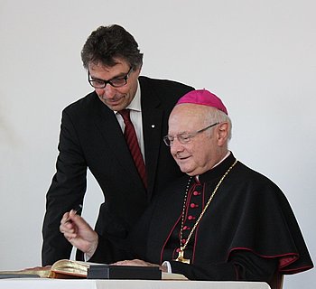 erzbischof zollitsch und oberb�rgermeister florus